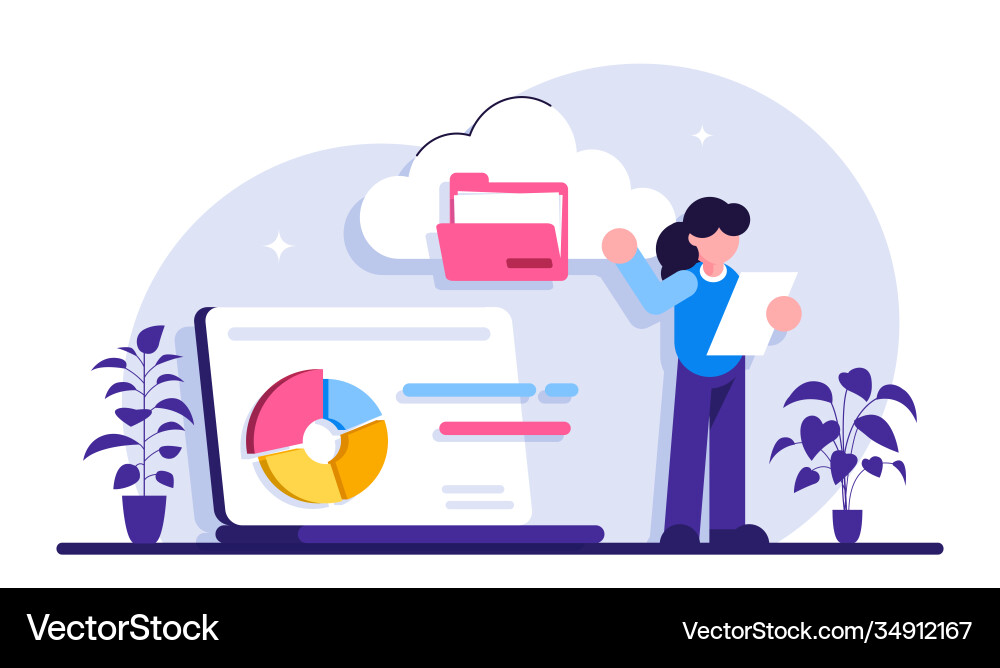 Cloud engineering concept computing web Cloud engineering concept computing web vector image