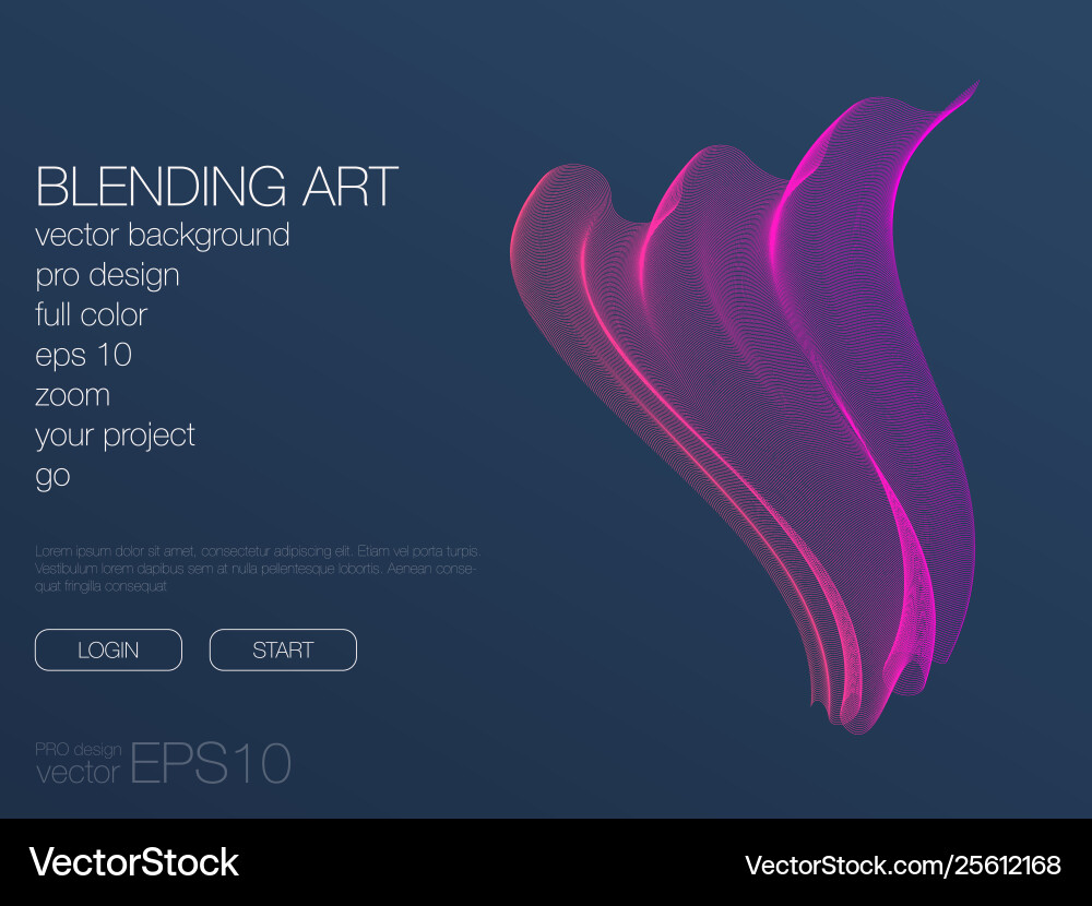 Abstract blend background template for web site Vector Image