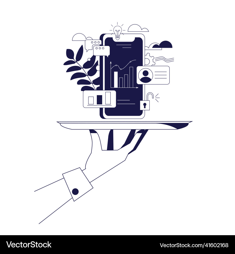 App development and web design layered user App development and web design layered user vector image