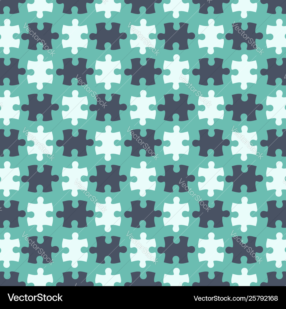 Jigsaw Puzzle Pattern Vector Image