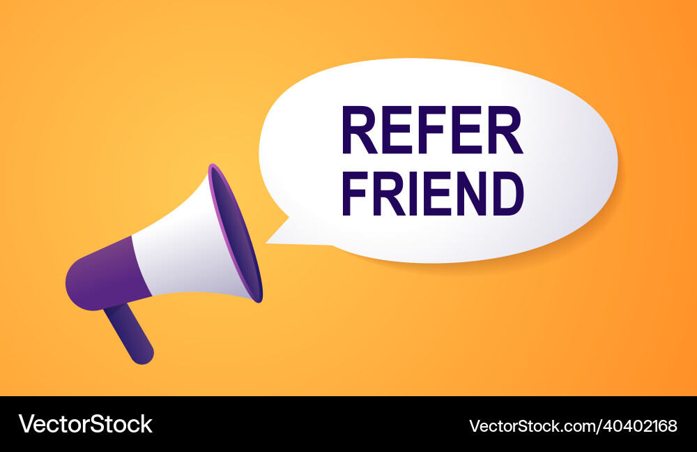 Referral program poster template with copy space Referral program poster template with copy space vector image