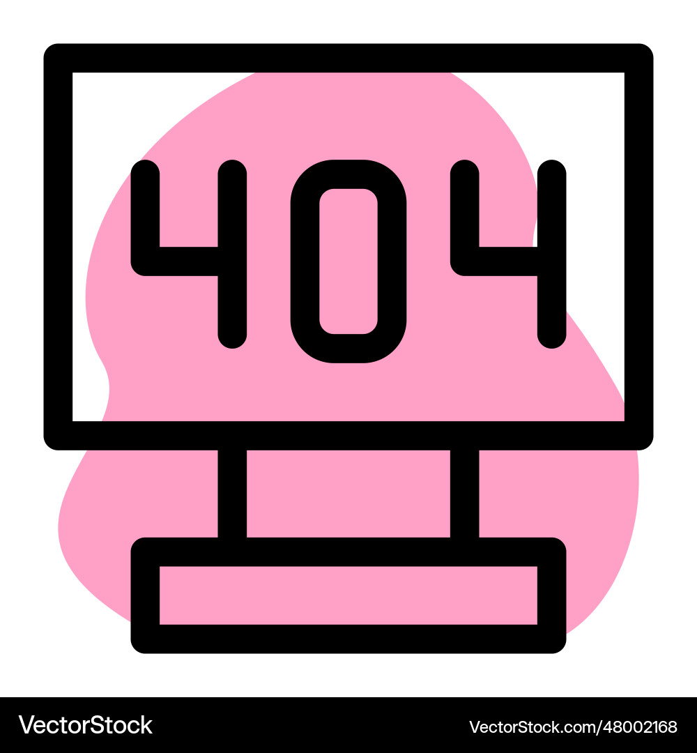 Standardisierter http-Statuscode ist 404 Fehler vektorbild