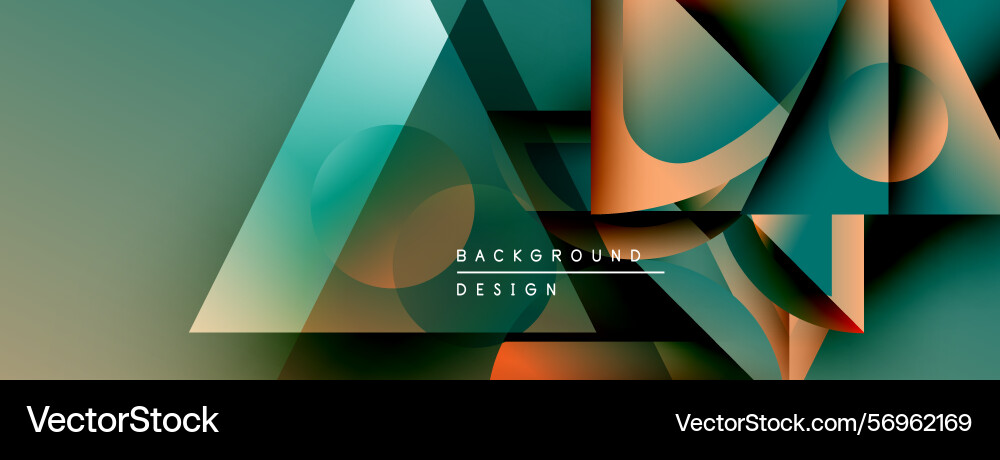 Abstract geometric shapes overlap creating modern Abstract geometric shapes overlap creating modern Vector Image