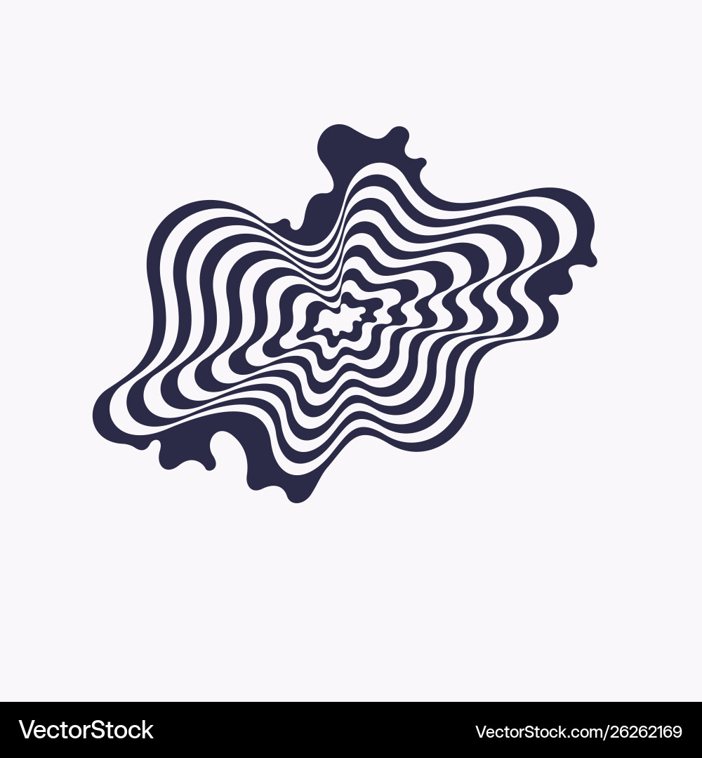 Amorphous elements with effect visual vector image