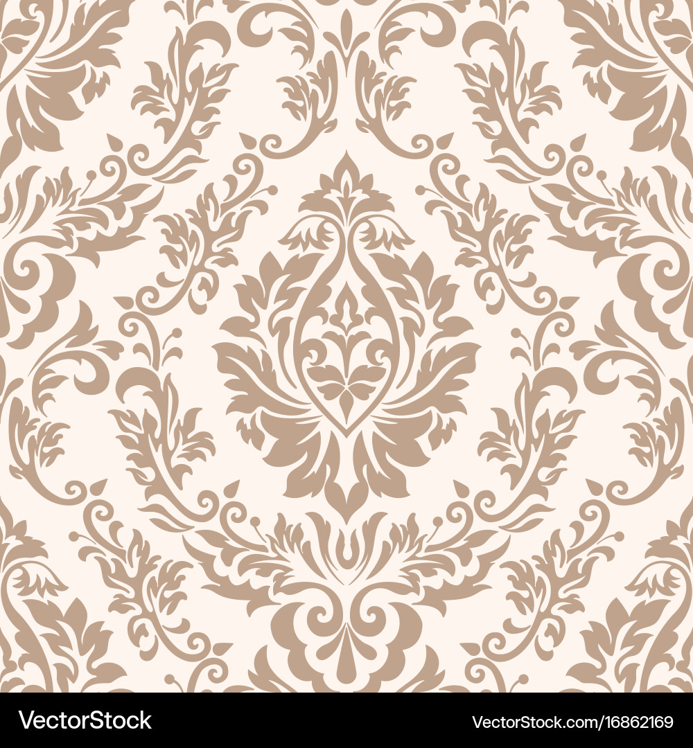 Damask seamless pattern element classical vector image