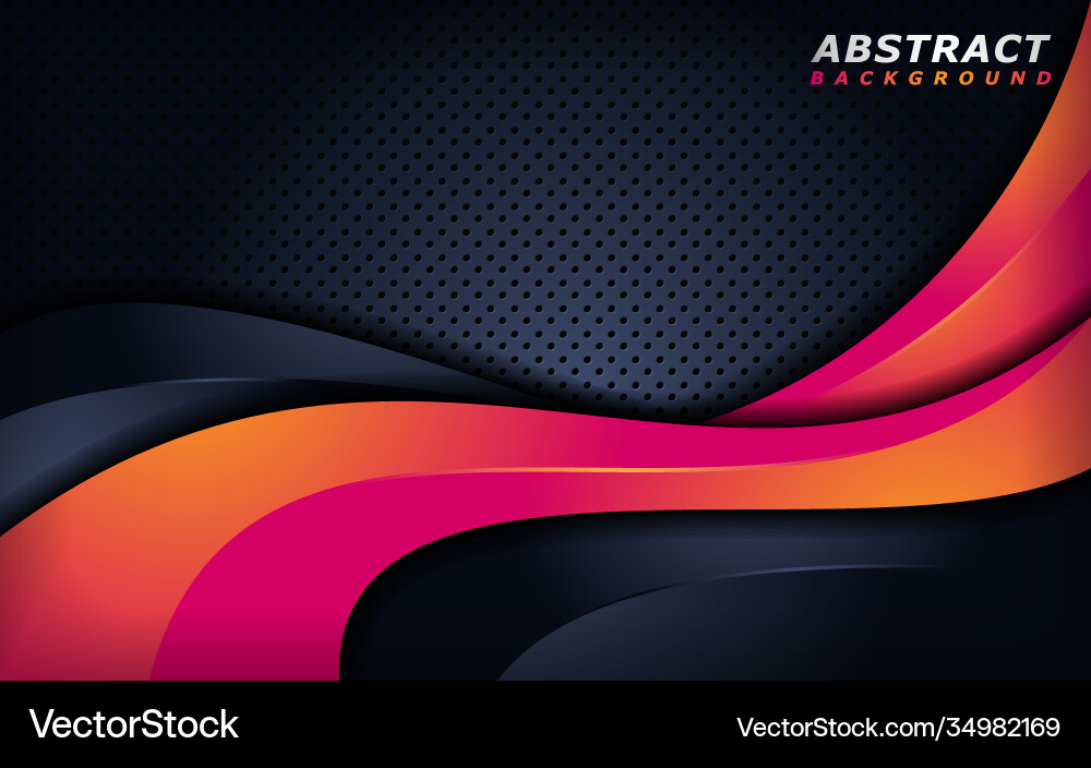 Dynamic Dark Abstract Background vector image
