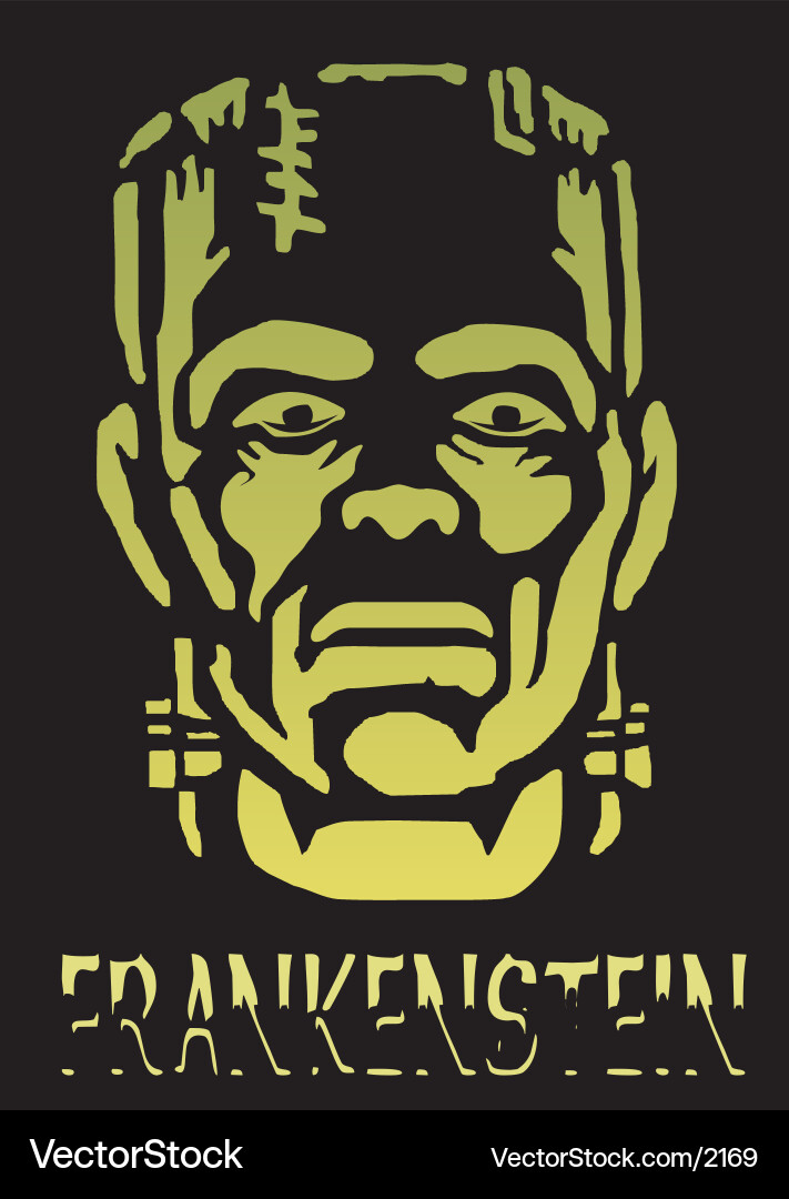 Frankenstein Monster Halloween Vektorbild