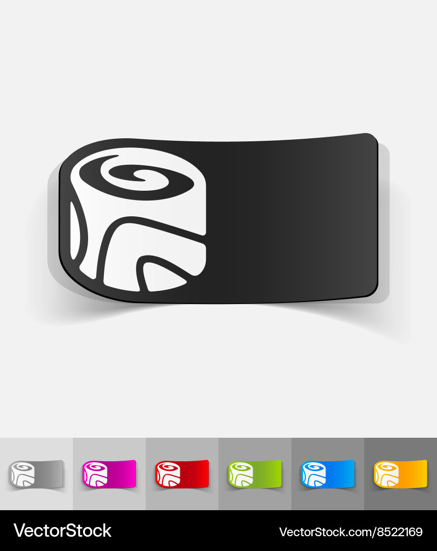 Realistic design element sushi Vector Image