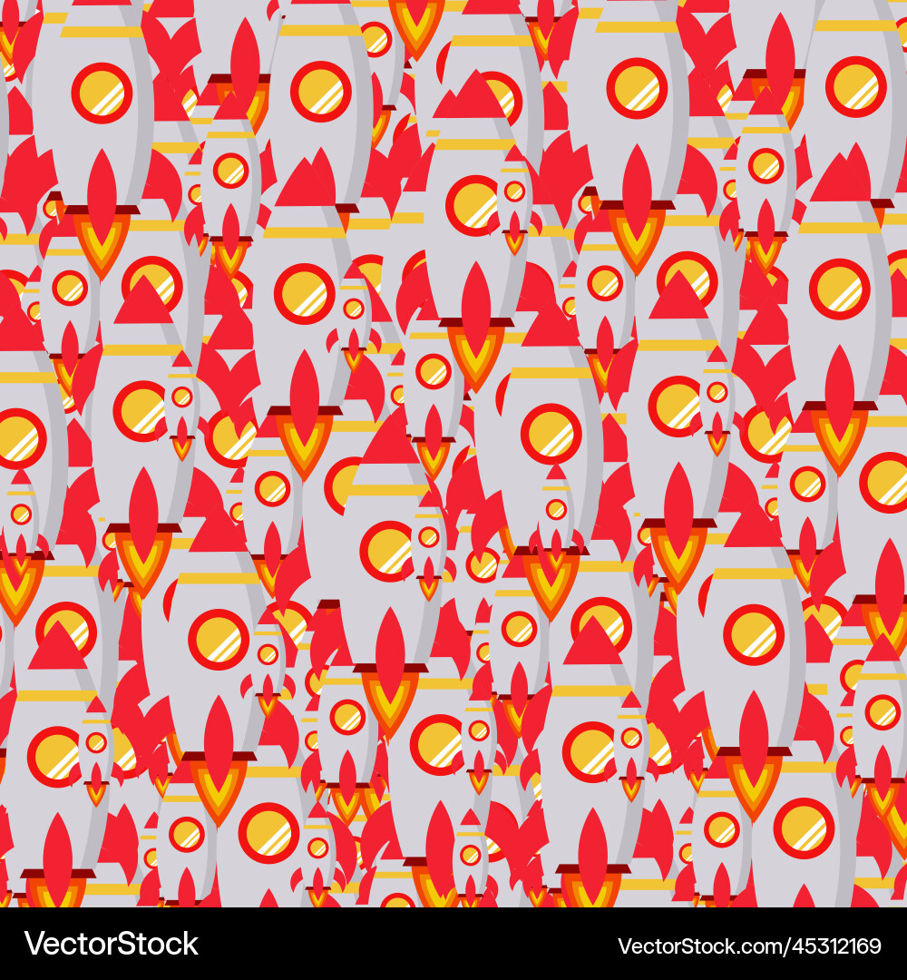 Rocket pattern Vector Image