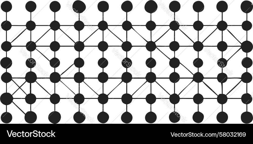 Triangular Dot Network Pattern Vector Image