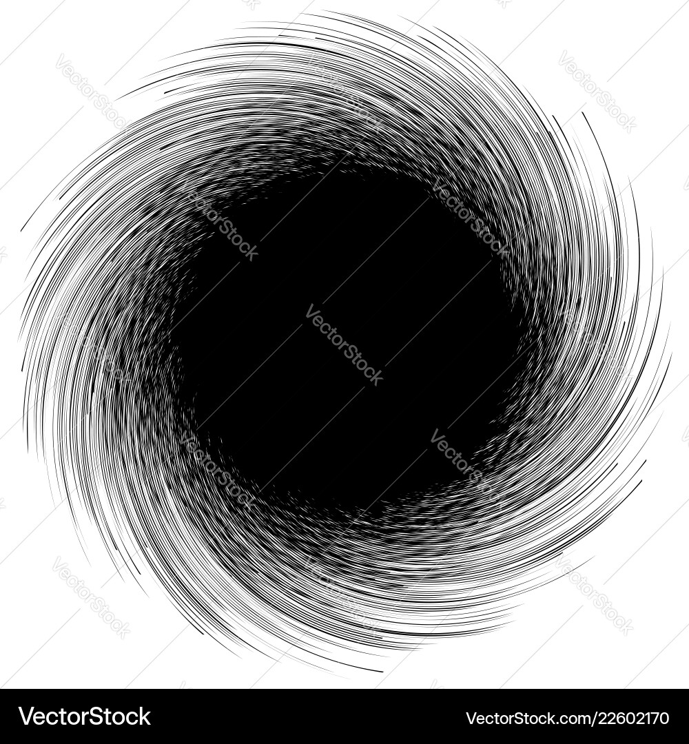 Abstract graphics with circular spiral distortion Abstract graphics with circular spiral distortion vector image