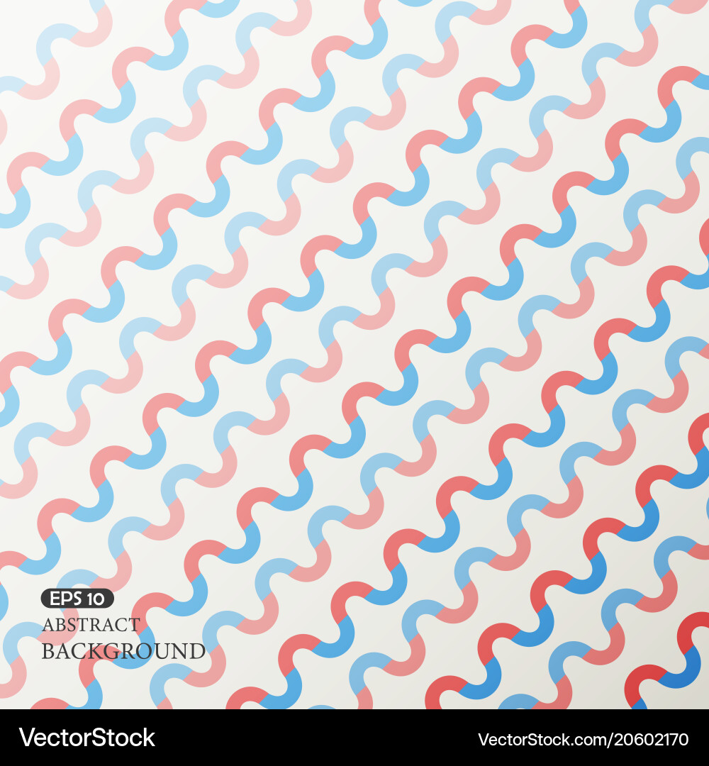 Abstract pattern background of red blue curve wave vector image