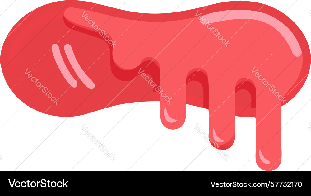 Abstrakt rote Flüssigkeit blob Form Design generativ vektorbild
