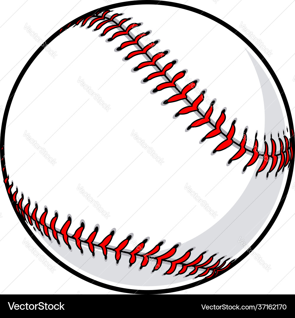 Classic Baseball Cartoon Vector Image