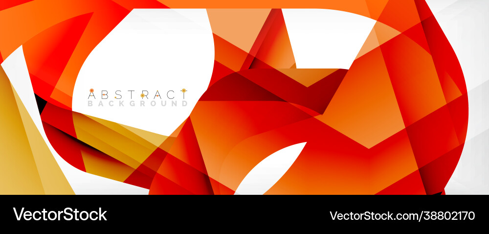 Geometric abstract background - multicolored Vector Image