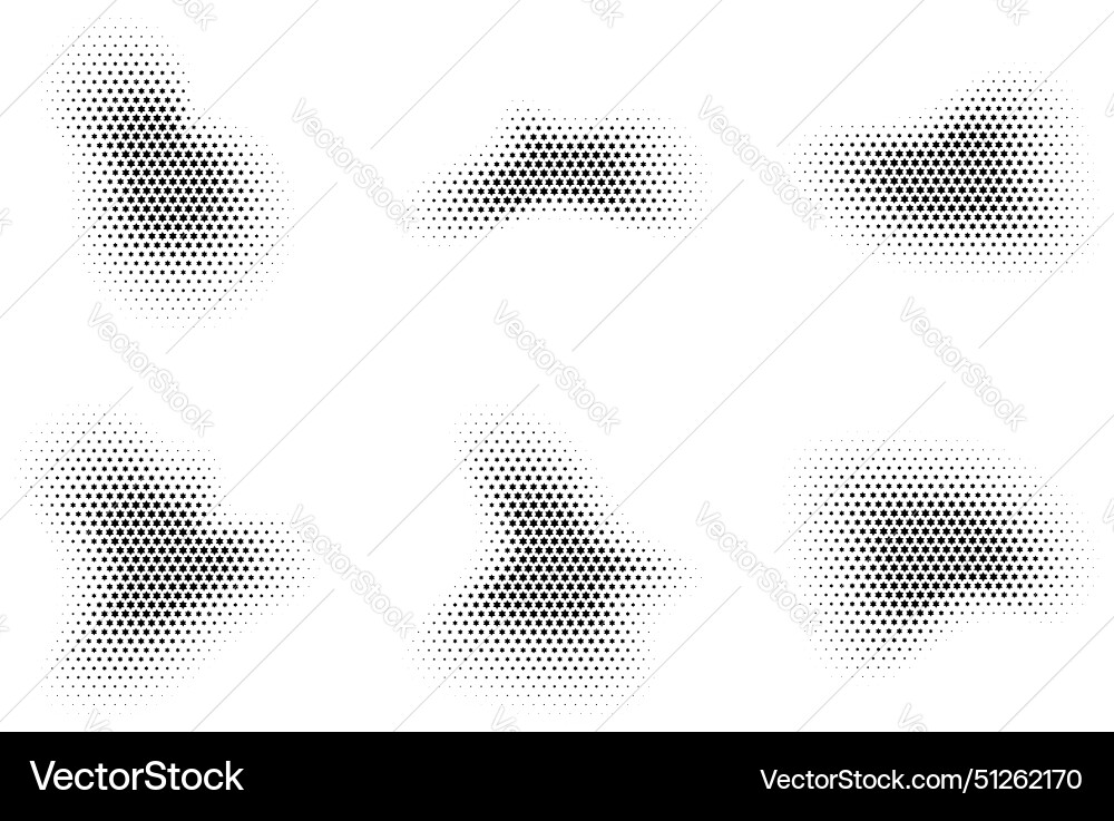 Halftone star pattern reprographic technique vector image