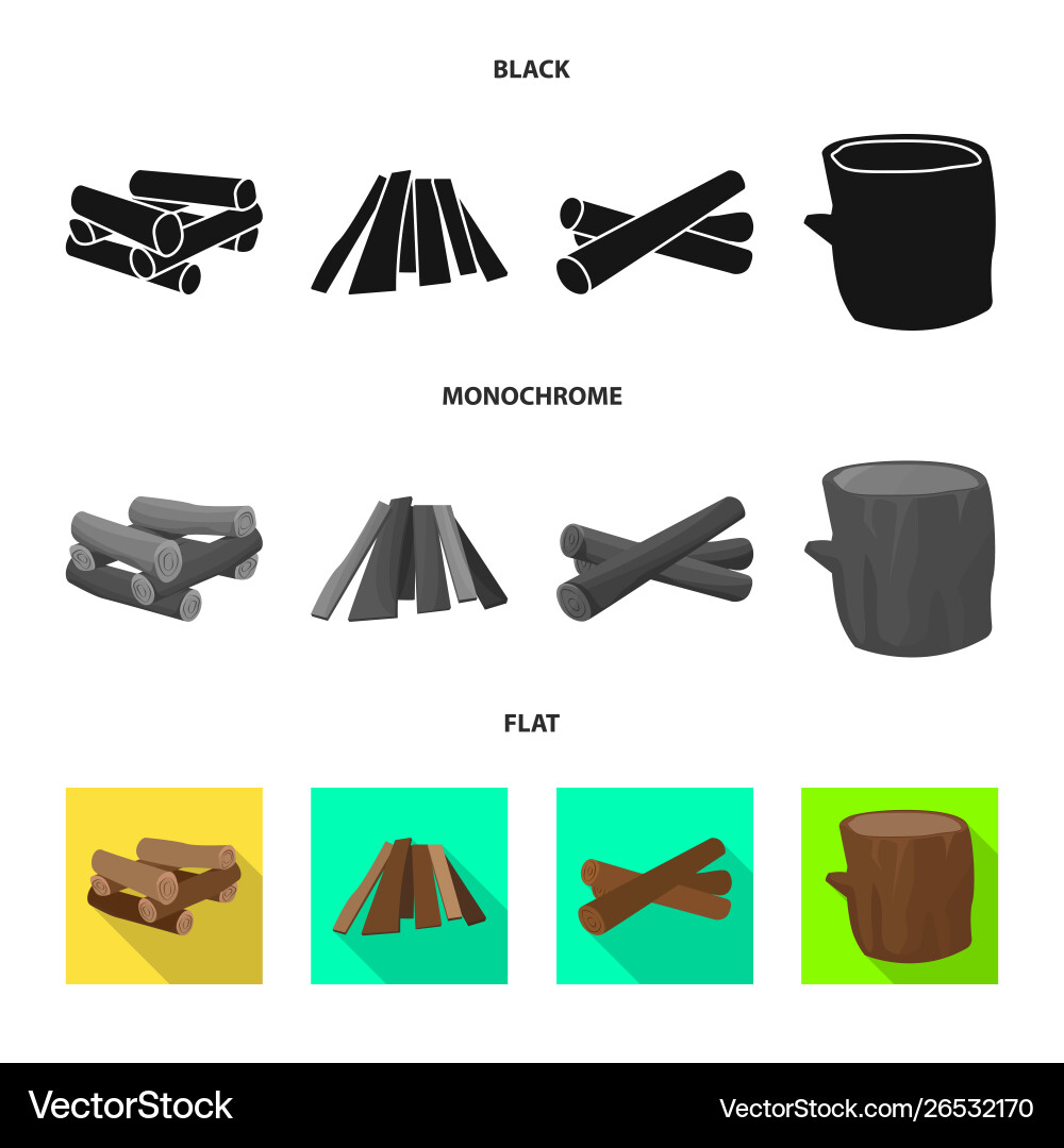 Isolated object material and logging icon Vector Image
