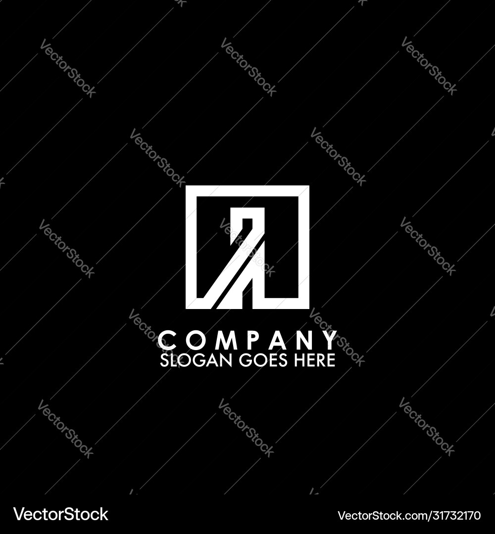 Monogram logo a initial letter looping linked Vector Image