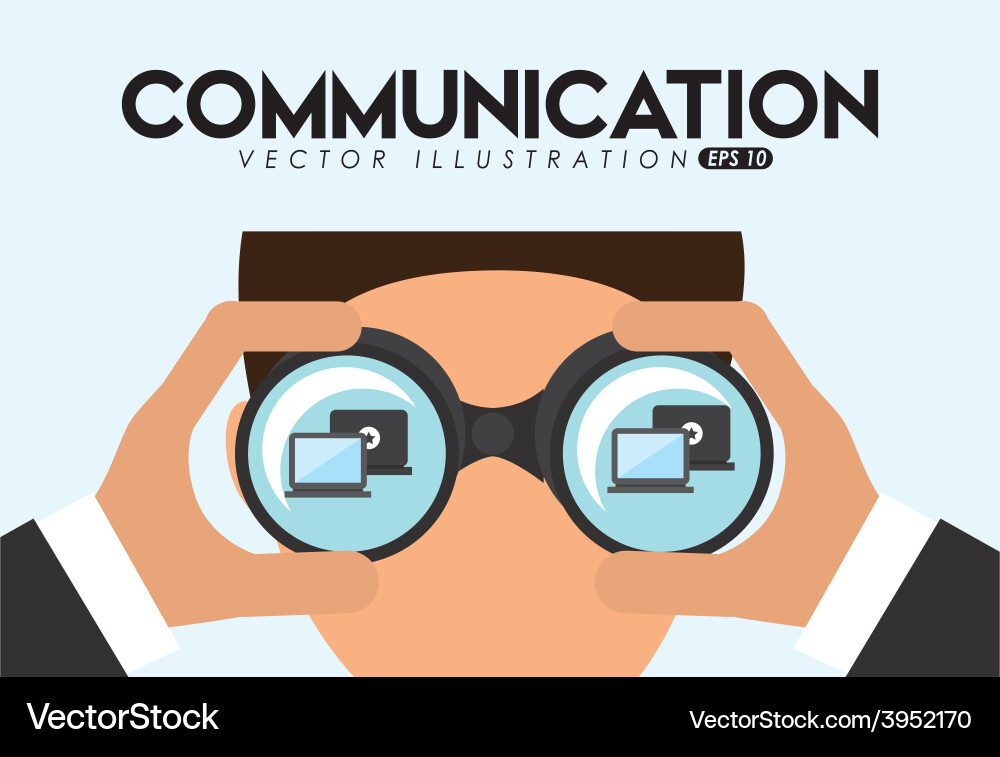 Social net working vector image