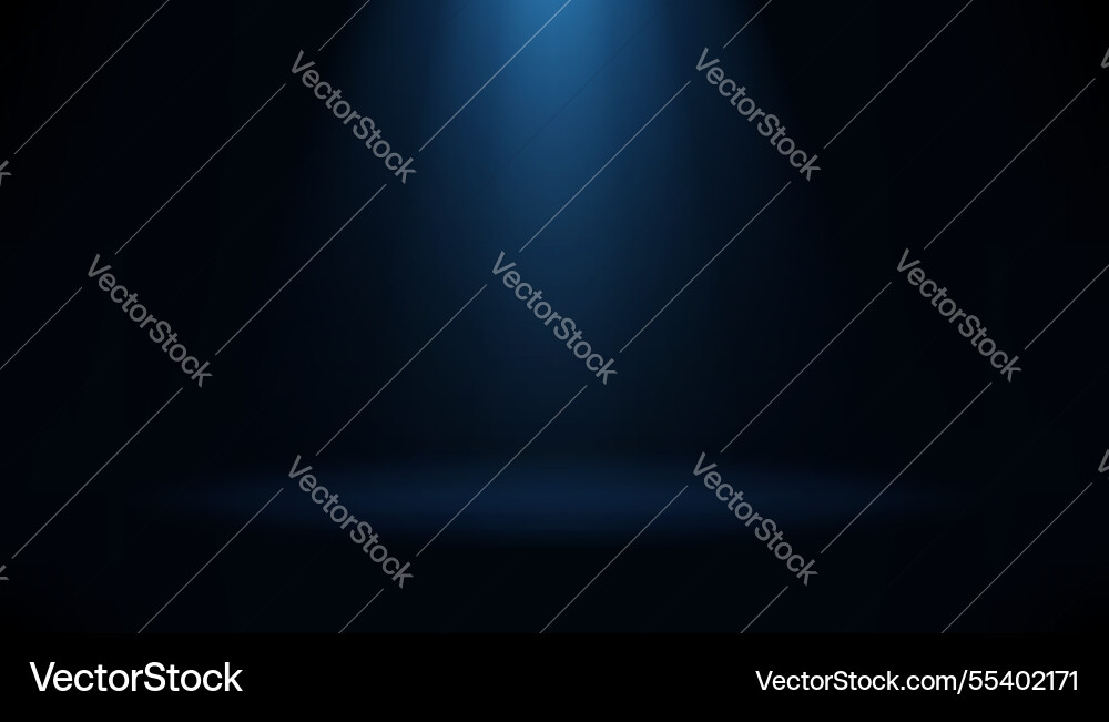 Abstract Black Background with Blue Lights Vector Image