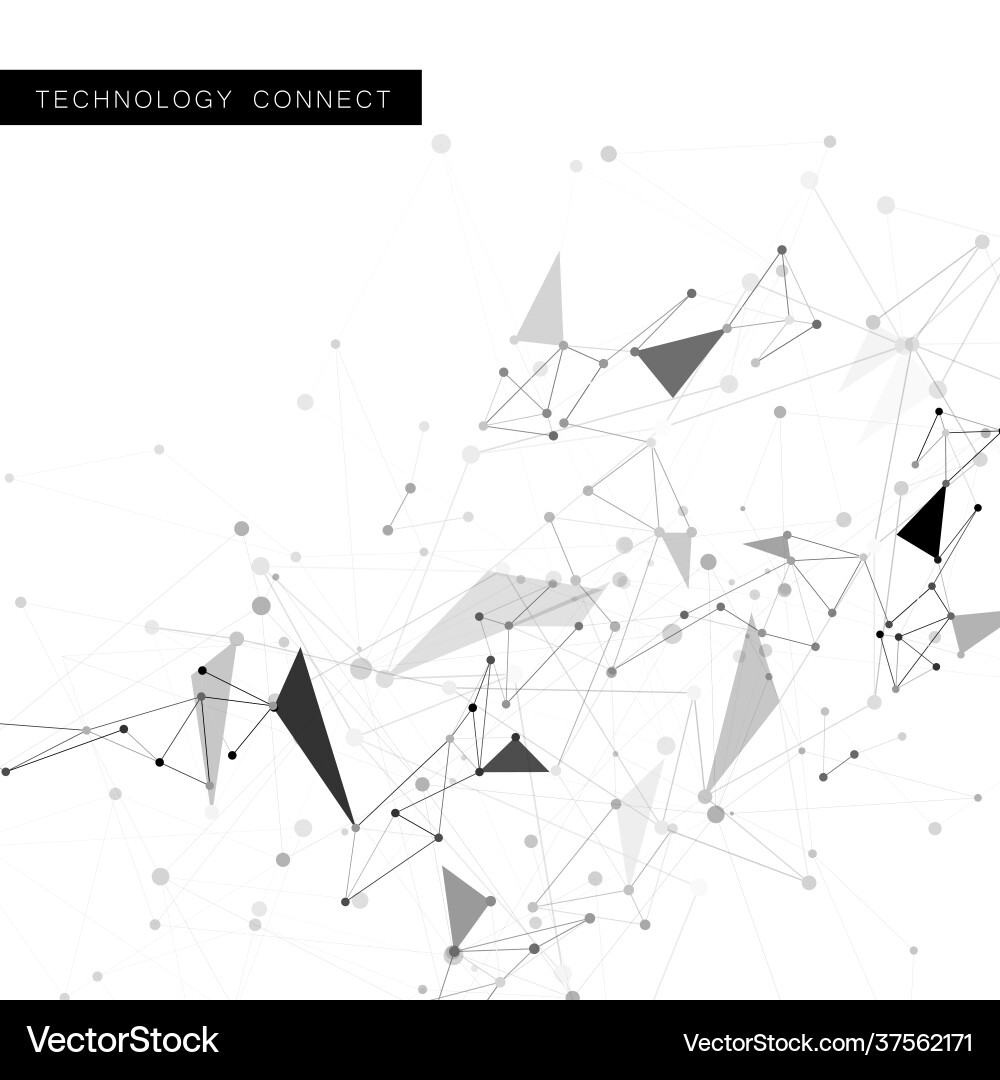 Abstract connection dots lines communication Abstract connection dots lines communication vector image