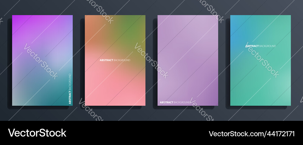 Abstract Gradient Blur Backgrounds vector image