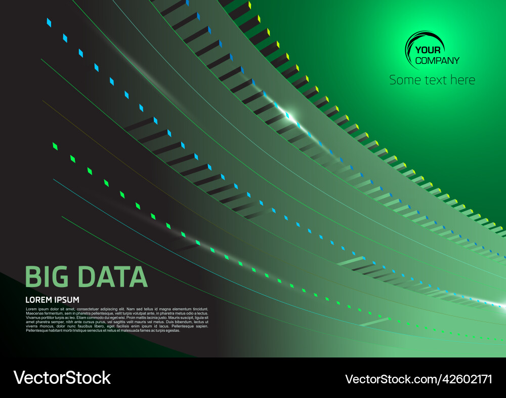 Big data abstract background sorting flow Big data abstract background sorting flow vector image
