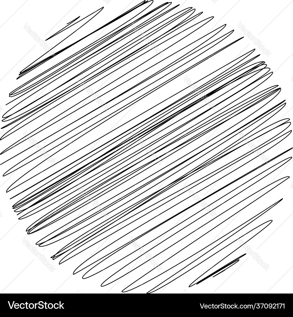 Circle with scribble sketch doodle effect pattern Circle with scribble sketch doodle effect pattern vector image
