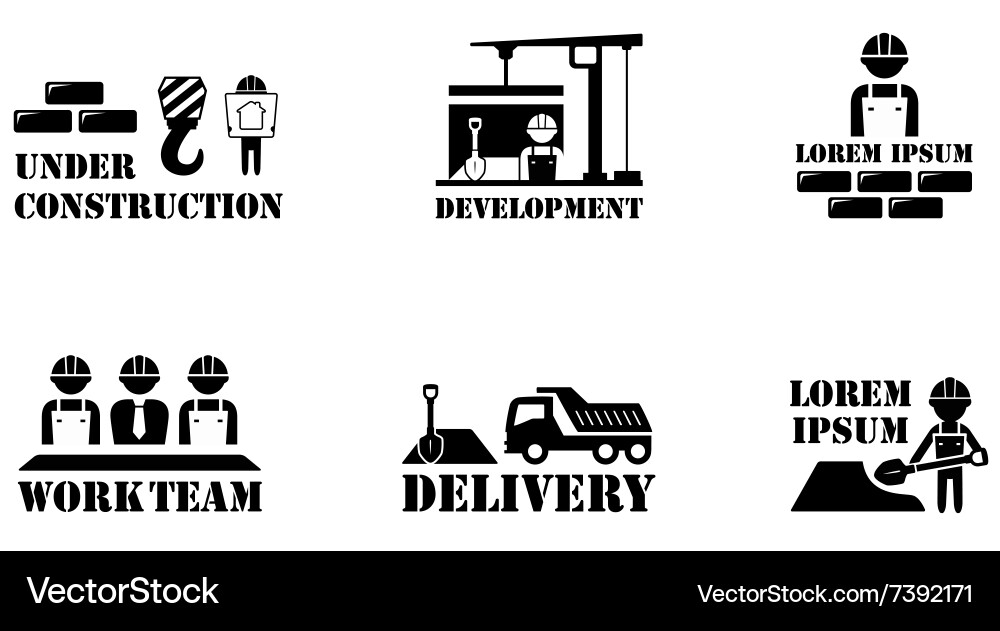Concept building icons Vector Image