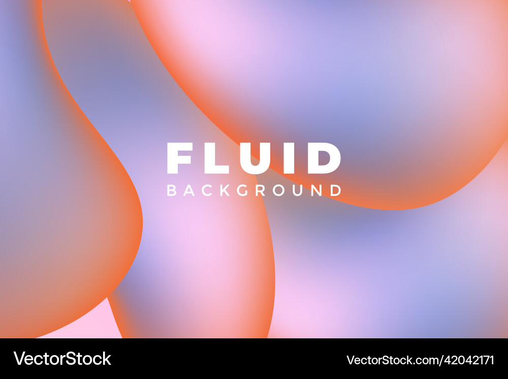 Fluid gradient color background abstract vector image