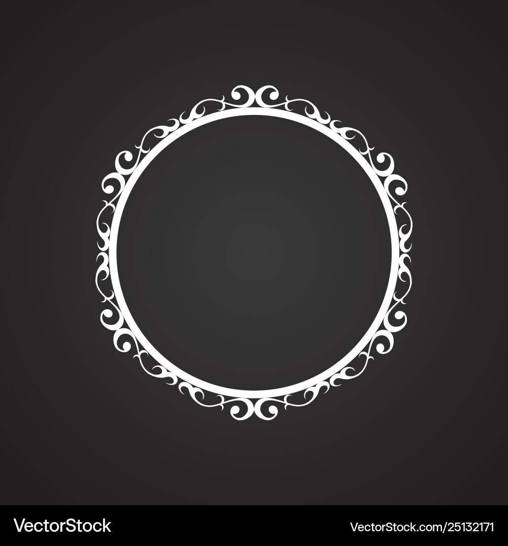 Frame icon on background for graphic and web Vector Image