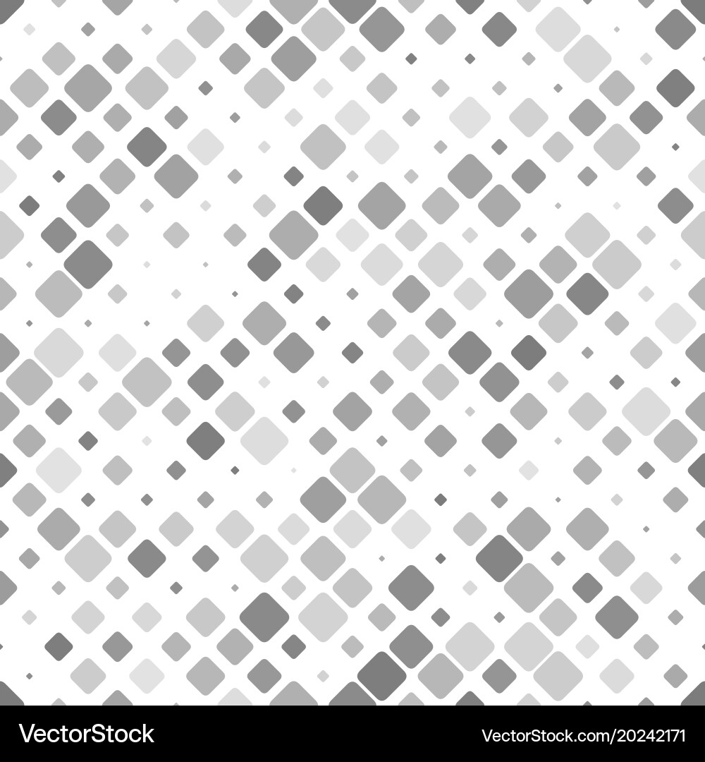 Grey abstract repeating diagonal square pattern vector image
