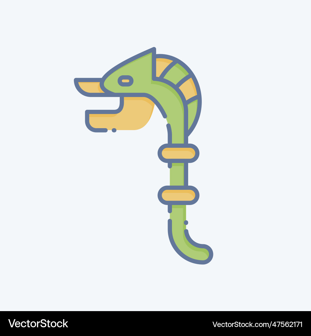 Icon carnyx related to celtic symbol doodle style Icon carnyx related to celtic symbol doodle style Vector Image