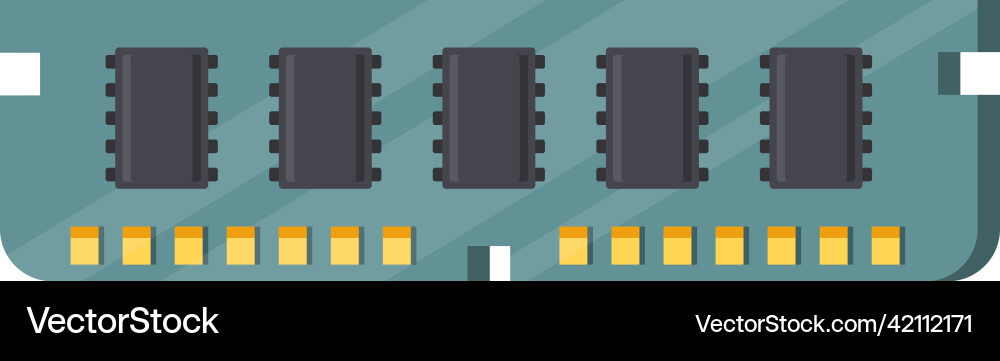 Random Access Memory (RAM) Icon vector image