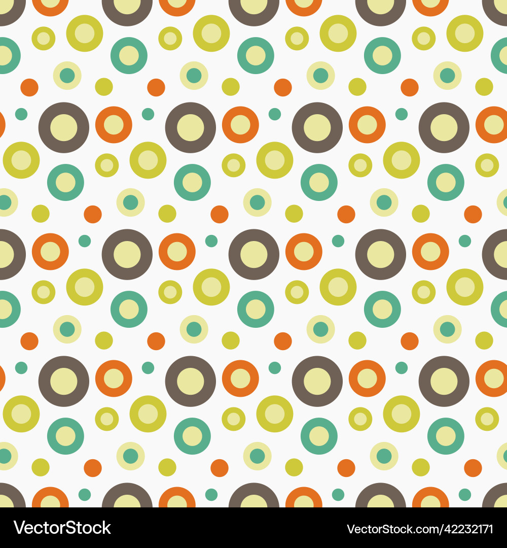 Retro circle seamless pattern background Retro circle seamless pattern background vector image