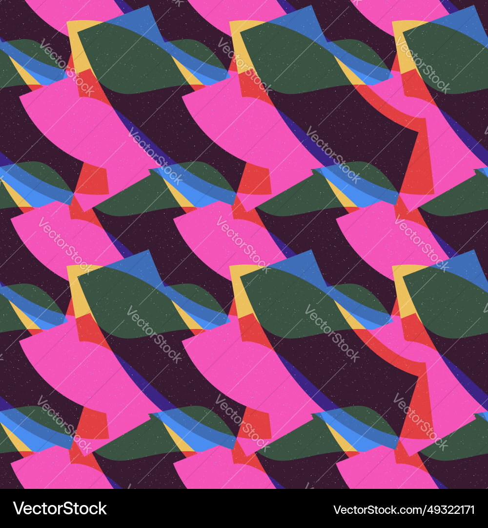 Risograph print style seamless pattern Risograph print style seamless pattern vector image