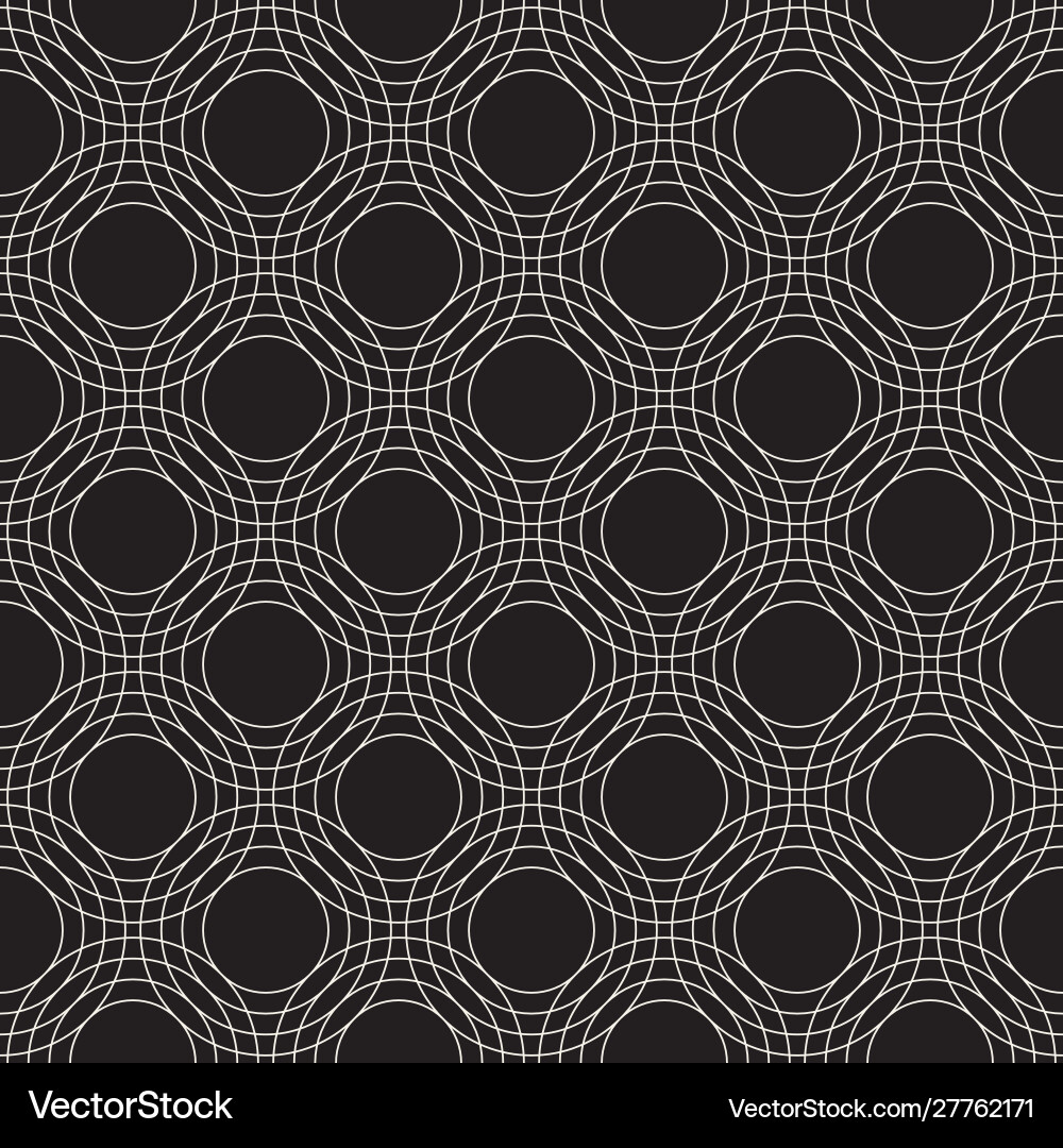 Symmetric Round Line Pattern vector image
