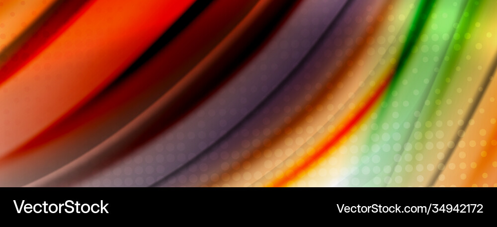 Abstract background smooth flowing lines blurred vector image