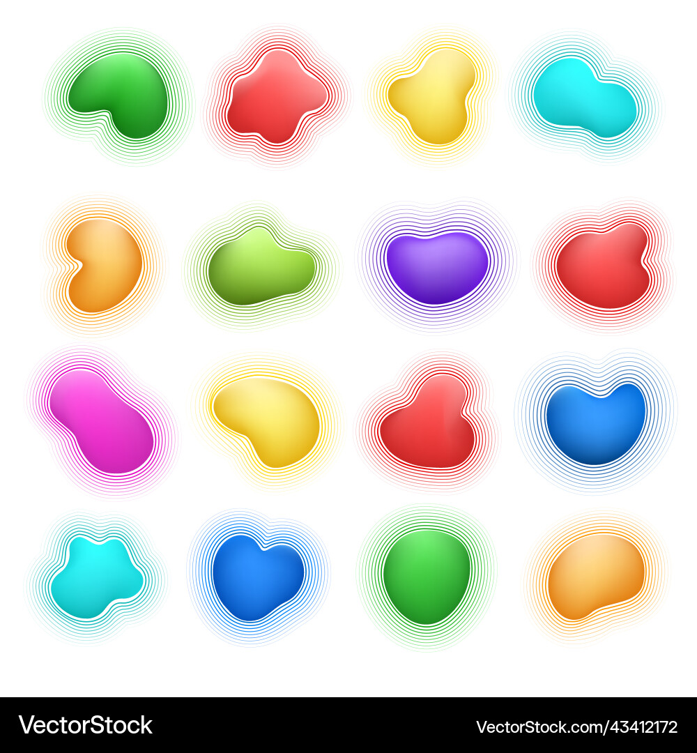 Amorphous Spots & Blobs Vector Image