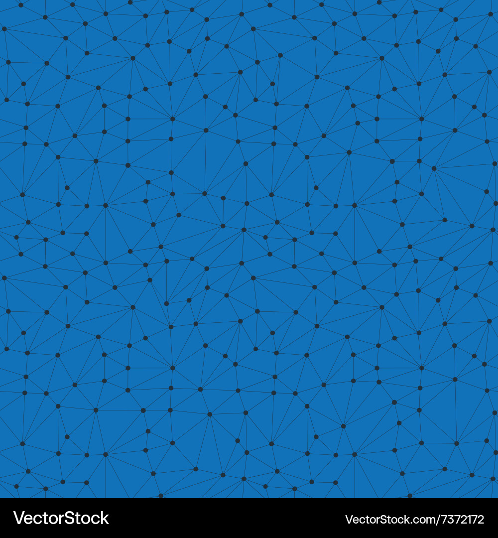 Blue abstract triangle seamless pattern vector image