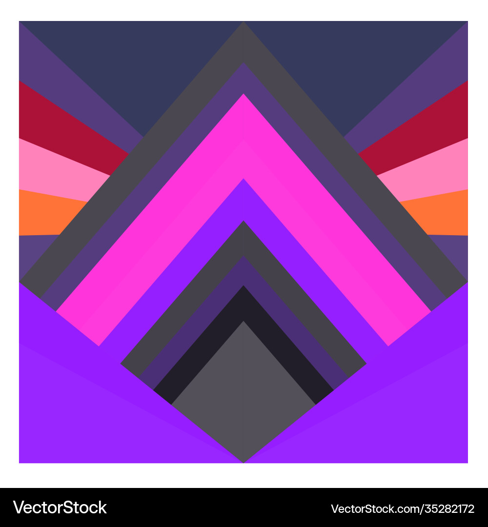 Colorful geometric and curve background pattern Vector Image
