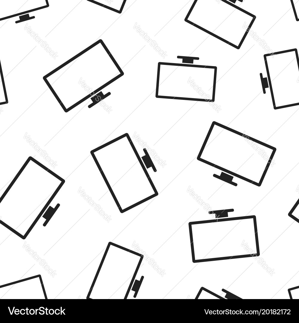 Computer monitor seamless pattern background Vector Image