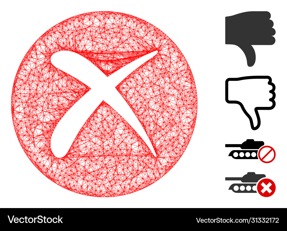 Delete web mesh Delete web mesh vector image
