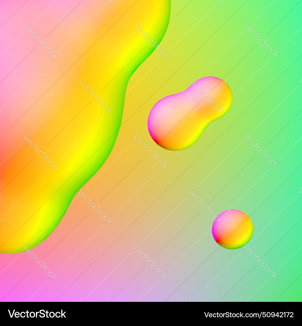 Fluid design liquid blobs with vibrant intense Fluid design liquid blobs with vibrant intense vector image