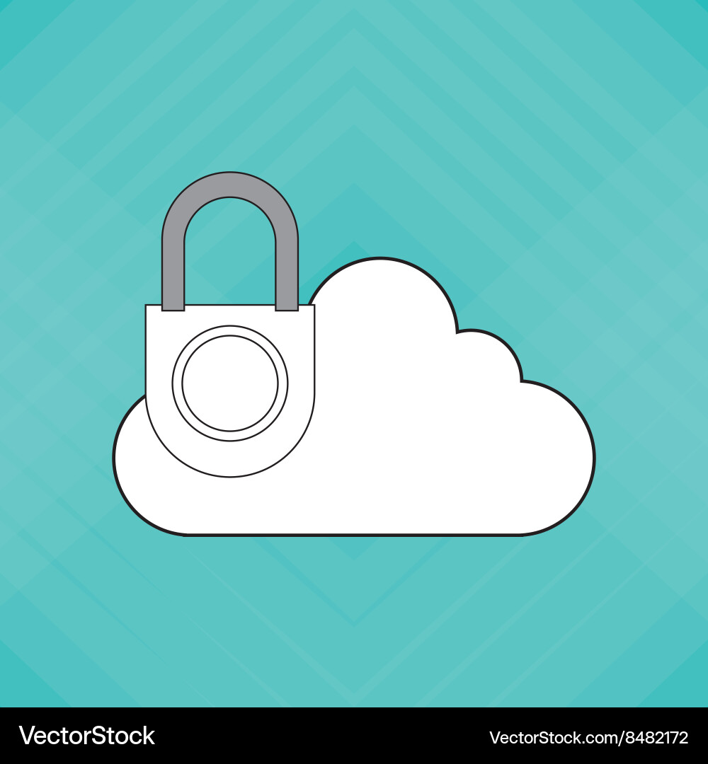 Graphic design of security system Vector Image
