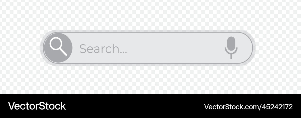 Internet browser search engine bar for ui Internet browser search engine bar for ui vector image