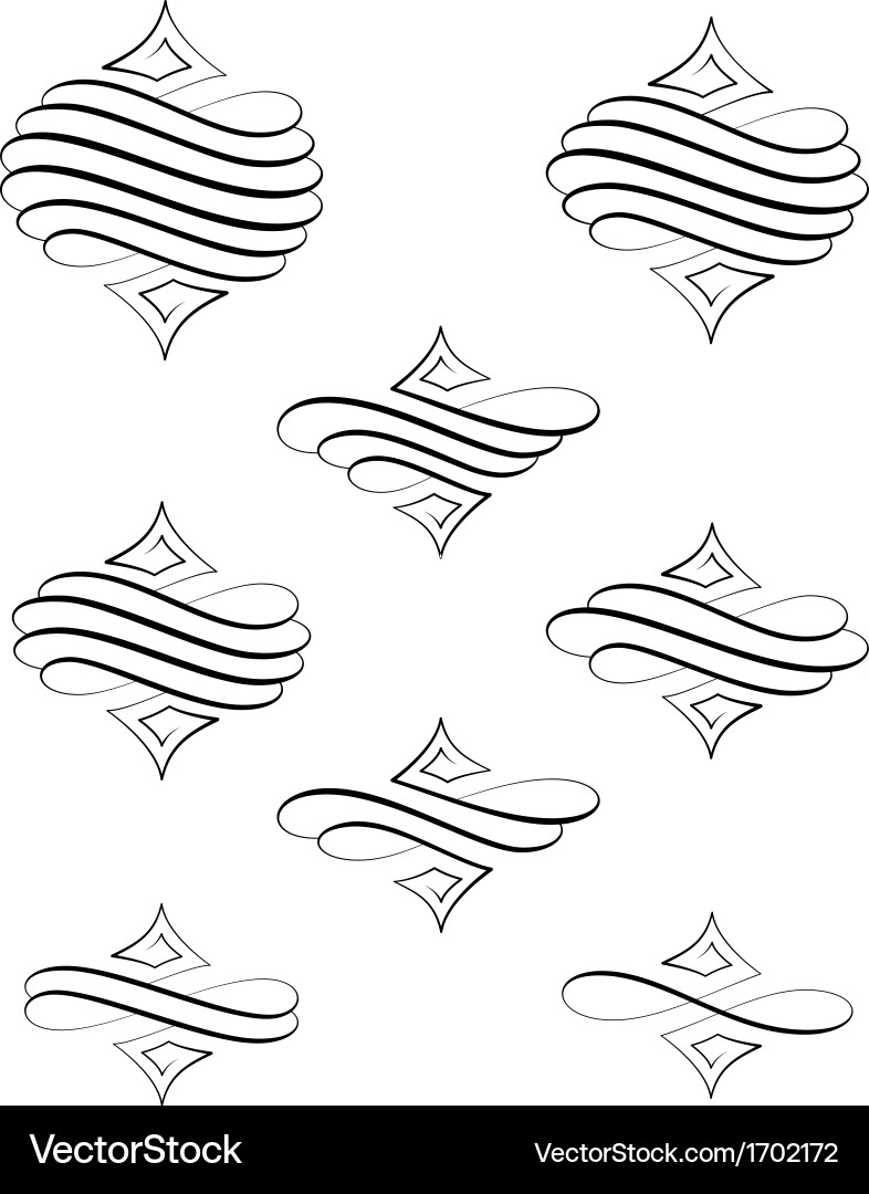 Intricate Swirl Pattern Vector Image