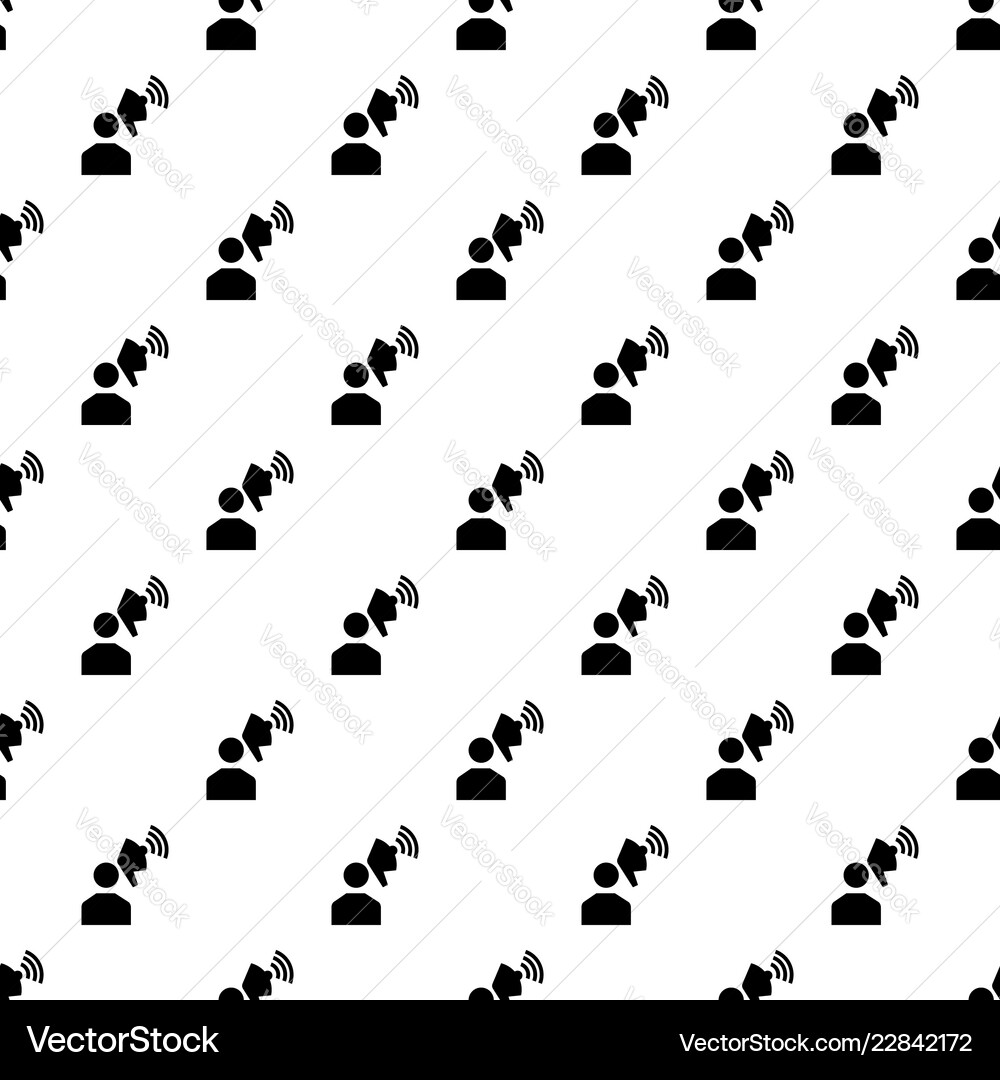 Man megaphone pattern seamless Man megaphone pattern seamless vector image