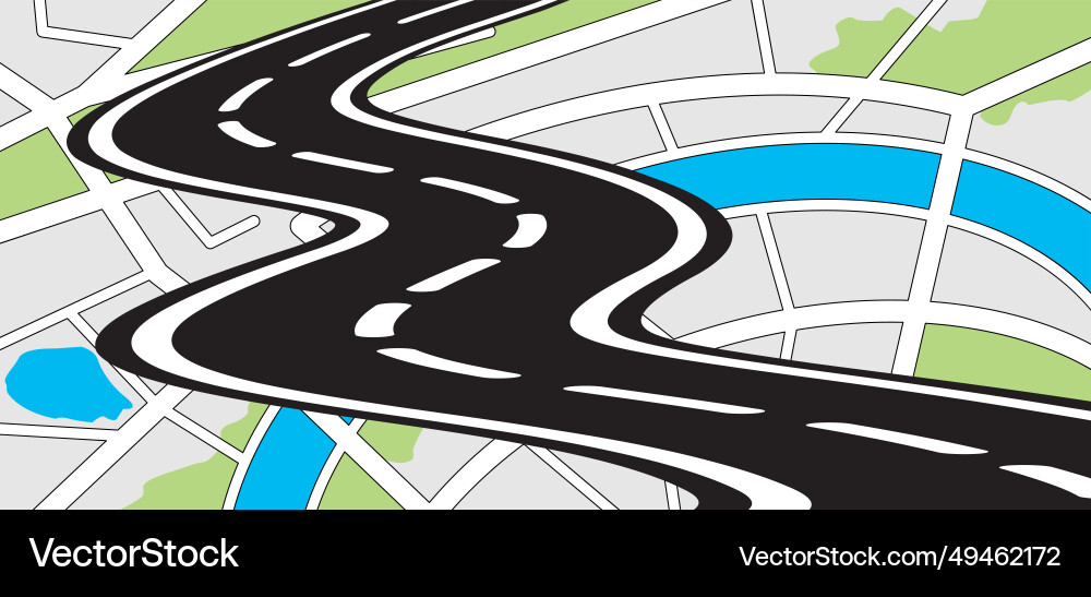 Road with gps pins or pointer route pin location Road with gps pins or pointer route pin location Vector Image
