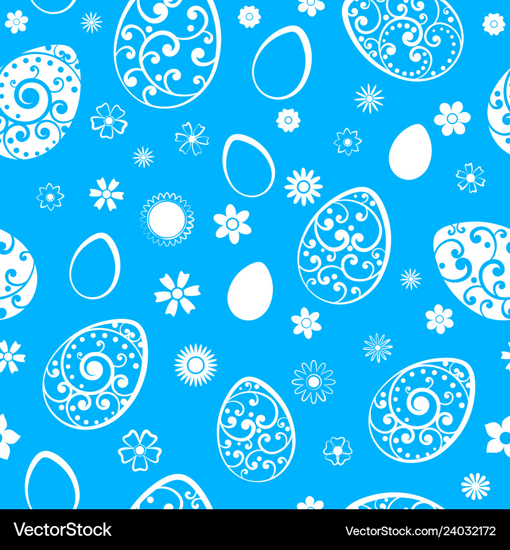 Seamless pattern of easter symbols Seamless pattern of easter symbols vector image